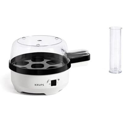 Eierkocher Krups fér bis zu 7 Eier, schwarz-weiß