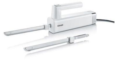 Elektrisches Messer Graef mit Edelstahlklingen, weiß