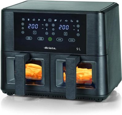 Heißluftfritteuse Ariete 4631 mit 9L Doppelkorb