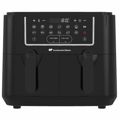 Heißluftfritteuse Continental Edison 9L, 2400W, Schwarz