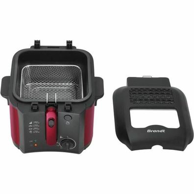 Fritteuse Brandt 2,5 L, Rot und Schwarz