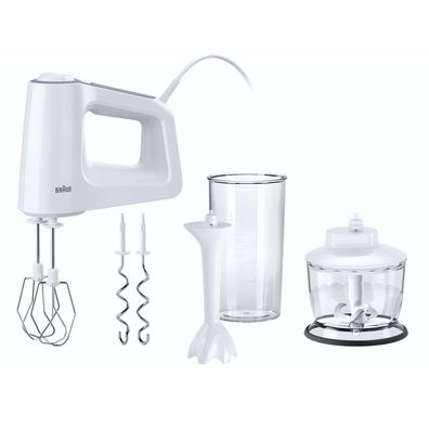 Handmixer Braun HM 3135 WH mit 500 Watt und 5 Geschwindigkeiten