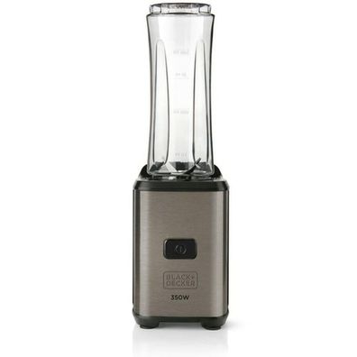 Mixer Black+Decker 350 W, 0,6 L, Grau, Transparent