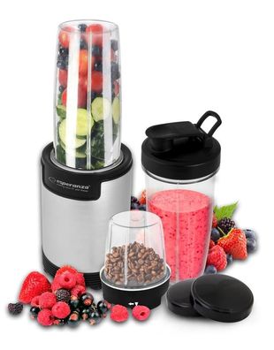 Mixer Esperanza EKM030 Nutri 900 W, Silber und Schwarz