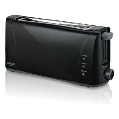 Toaster Haeger 1000 W, 6 Bräunungsstufen, Schwarz