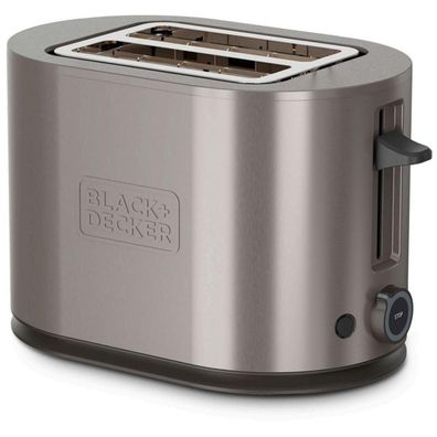 Toaster Black + Decker Edelstahl 900 W