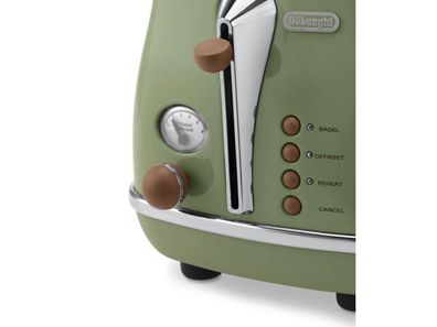 Toaster DeLonghi Icona Vintage 2 Scheiben, 900 W, grén