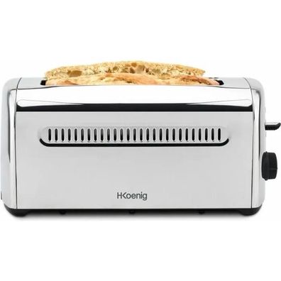 Toaster Hkoenig mit extra breiten Schlitzen und Edelstahl-Design