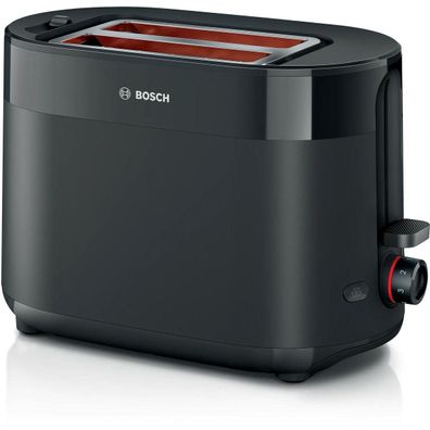Toaster Bosch TAT2M123 mit 2 Schlitzen, 950 W, schwarz