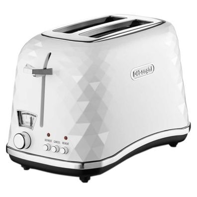 Toaster DeLonghi CTJ 2103.W Weiß, 2 Schlitze, 900 W