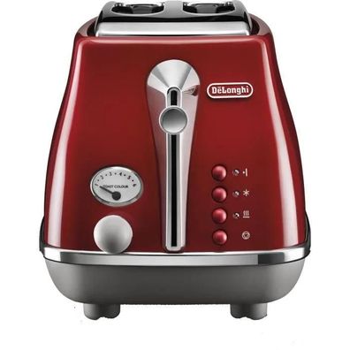 Toaster DeLonghi ICONA Capitals Rot, 2 Schlitze, 900 W