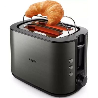 Toaster Philips mit extra breiten Schlitzen, Titan