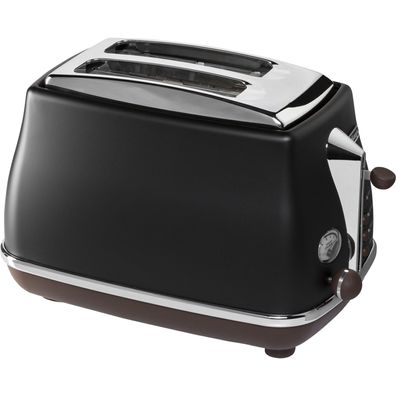 Toaster Delonghi Icona Vintage schwarz, 2 Scheiben