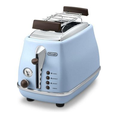 Toaster DeLonghi CTOV 2103. AZ Icona Vintage blau und braun