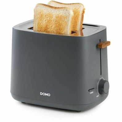 Toaster Domo DO965T mit sechs Bräunungsstufen, grau matt