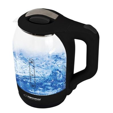 Elektrischer Wasserkocher Esperanza 1,7L, 1500W, schwarz, multicolor
