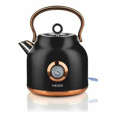 Elektrischer Wasserkocher Haeger 2200 W, 1,7 L, Schwarz