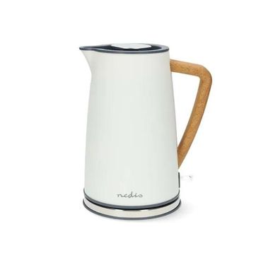 Wasserkocher Nedis Kabellos 1,7 L Weiß