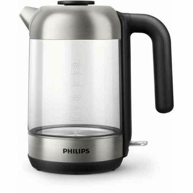 Wasserkocher Philips 1,7 L, 2200 W, Glas, Schwarz