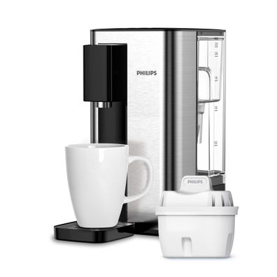 Wasserdispenser Philips Elektronisch ADD5906S/10 Silber und Schwarz