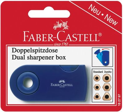 Faber Castell Doppelspitzdose Vierkantbehälter sortiert