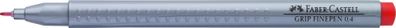 Faber Castell Finepen Grip 0,4 mm geraniumrot hell