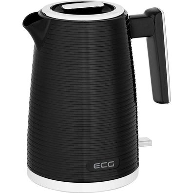 Kéchenwasserkocher ECG RK 1751 Stripe, 2200 W, 1,7 L, Schwarz