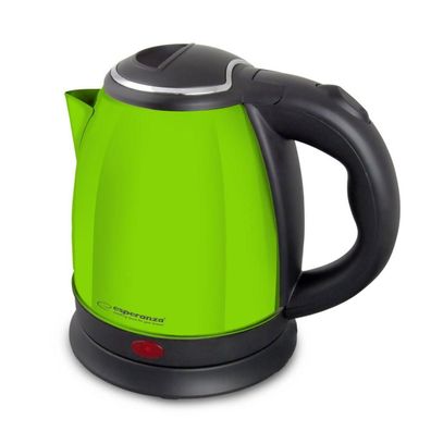 Elektrischer Wasserkocher Esperanza 1350 W, 1 L, Schwarz und Grén