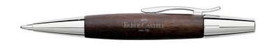Faber Castell Drehkugelschreiber e-motion Birnb/Chr dunkelbr