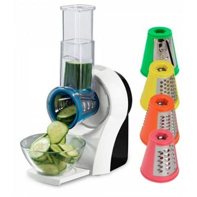 Elektrische Reibe Northix Multicolor mit 5 Aufsätzen