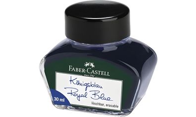 Faber Castell Tintenglas 30 ml königsblau löschbar