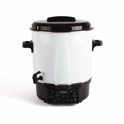 Sterilisator Livoo 27 Liter Weiß und Schwarz