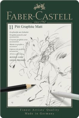 Faber Castell Pitt Graphite Matt 11er Metalletui