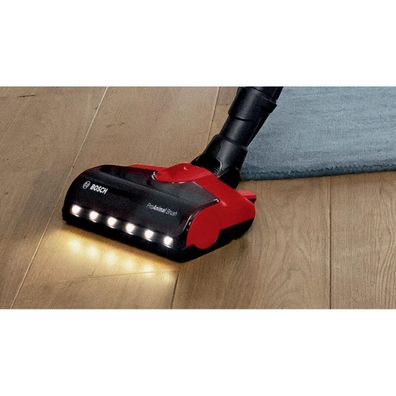 Akkustaubsauger Bosch Beutellos 0,3 L, 18 V, 3 Ah, Schwarz-Rot
