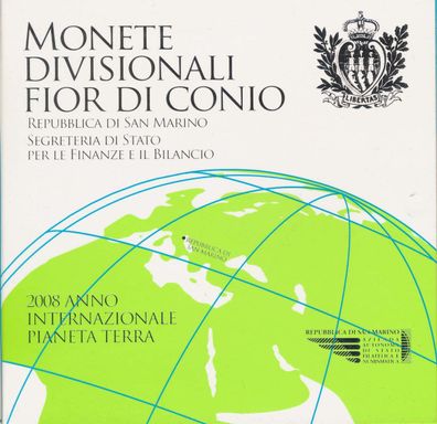 San Marino KMS 2008 stgl. in Folder mit Silber*