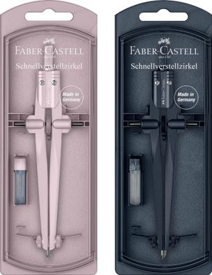 Faber Castell Schnellverstellzirkel Kr 340mm Stream25 sort