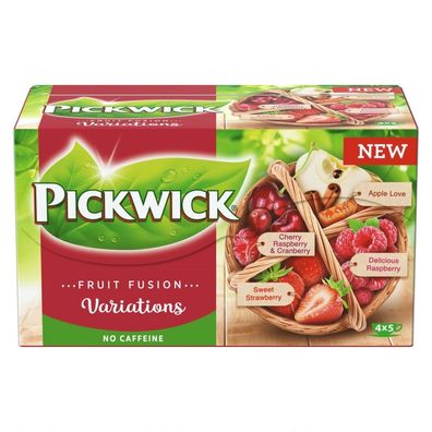 Pickwick Fruit Fusion Variationen Rot 20 Teebeutel
