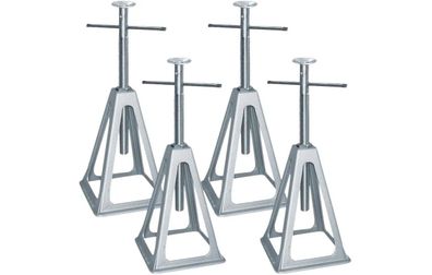 Stützbock Set 4 Stk. Alu 1000kg Tragkraft Stützbocksatz 324055b2 NEU