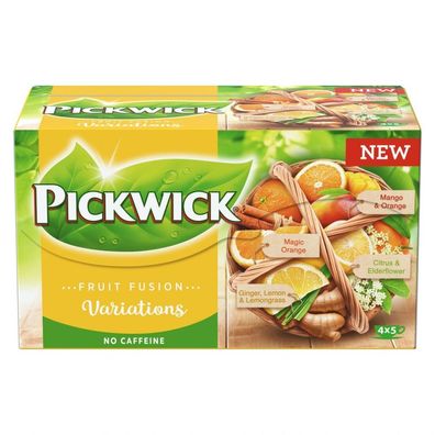 Pickwick Fruit Fusion Variationen Gelb 20 Teebeutel