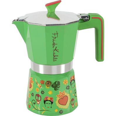 Mokakanne Pedrini 6 Tassen FRIDA KAHLO grén