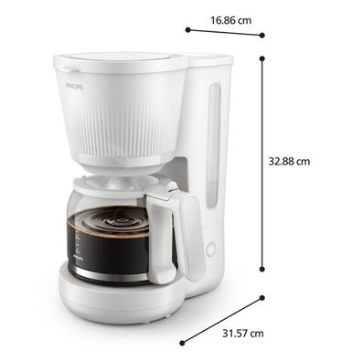 Kaffeemaschine Philips Filterkaffeemaschine HD7411/00 Weiß