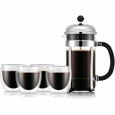 Kaffeemaschine Bodum Chambord Edelstahl 1,0 L