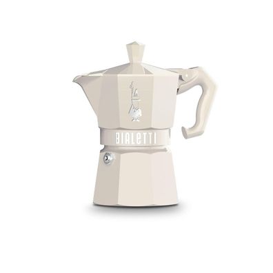 Kaffeemaschine Bialetti Moka Exclusive 3 Tassen Creme