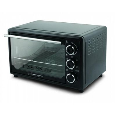 Mini-Backofen Esperanza 25L 1600W Schwarz
