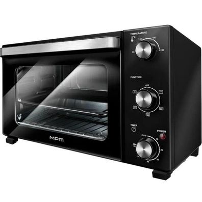 Mini-Backofen MPM 35 Liter, 1500 W, Schwarz