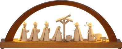 Richard Glaesser LED-Schwibbogen Christi Geburt natur elektrisch