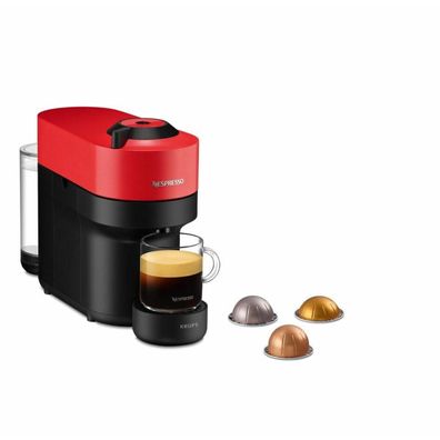 Kapselmaschine Krups Nespresso Vertuo Pop Rot