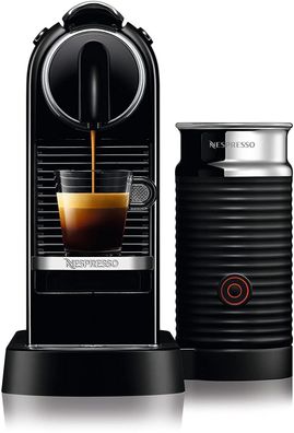 Kapselkaffeemaschine Nespresso CitiZ & Milk schwarz