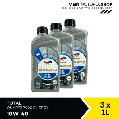 Total Quartz 7000 Energy 10W-40 3x1 Liter