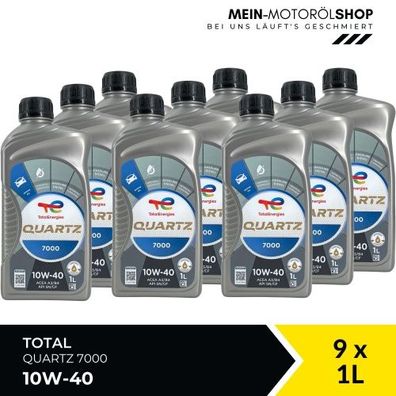 Total Quartz 7000 10W-40 9x1 Liter